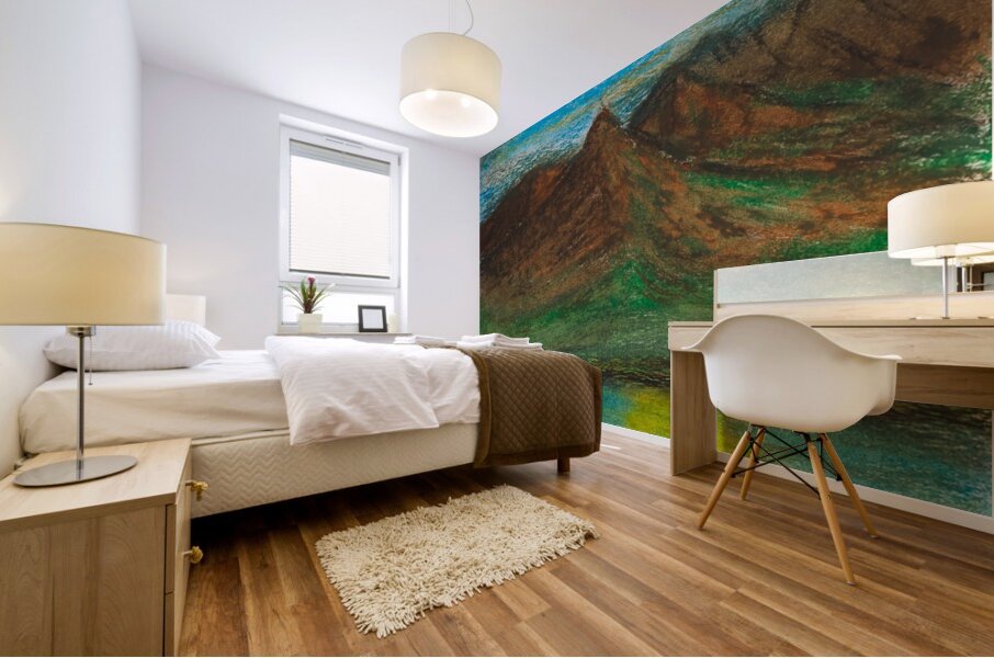 Mountain Sunset Mural print