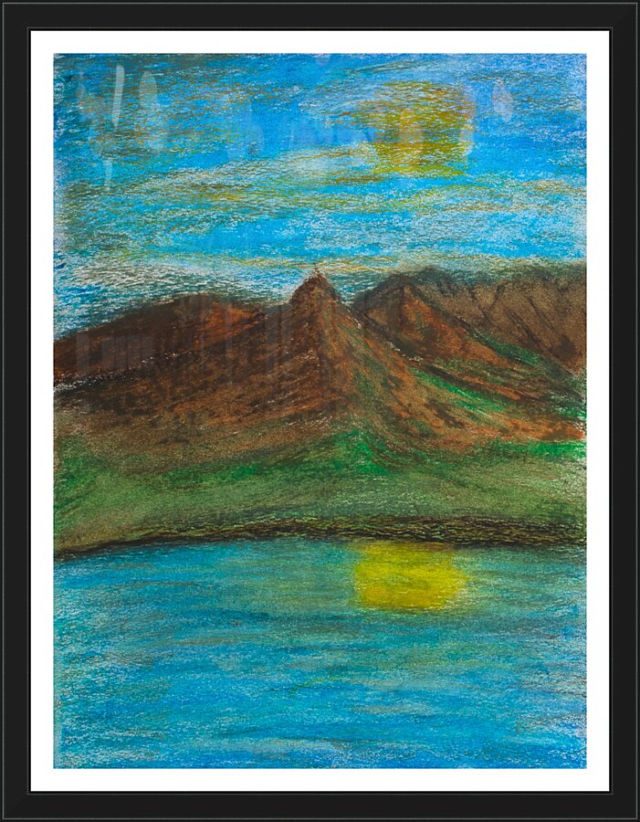 Mountain Sunset Cadre photo