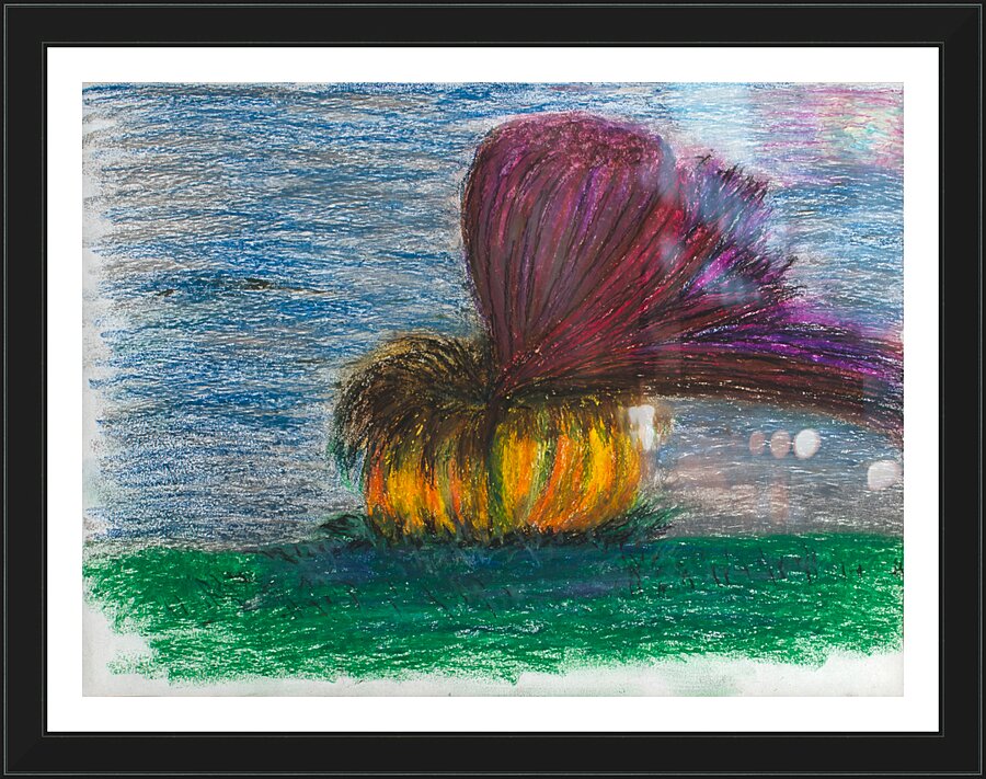 Night Pumpkin Picture Frame Printing